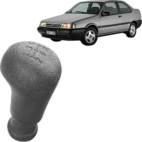 Bola Câmbio Manopla Tempra 1992 Uno Elx - Preta Preto
