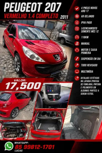 Peugeot 207 XR 1.4 Flex 8V 5P 2011