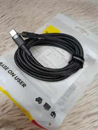 Cabo Original Baseus Tipo C pra Tipo C 2 Metros 60w