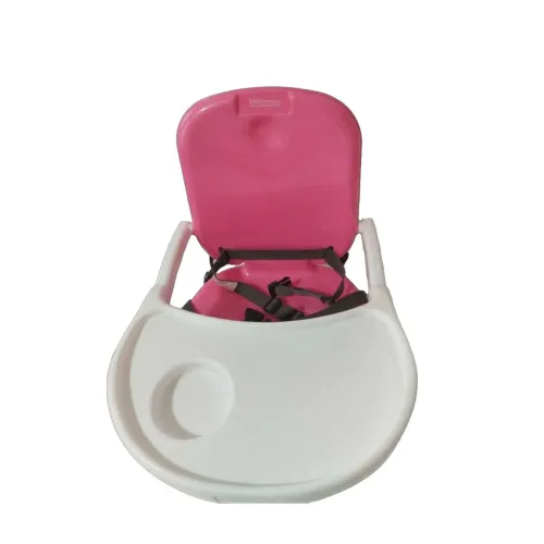 Cadeira Booster Multimaxx Rosa Portátil com Bandeja
