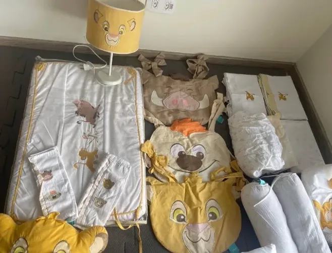 Kit berço grão de gente Disney simba 