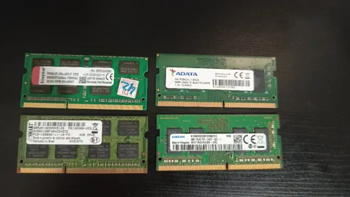 Memorias Notebook DDR4 e DDR3