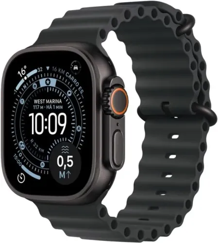 Apple Watch Ultra 3 GPS + Cellular, Caixa em titânio preto de 49 mm 