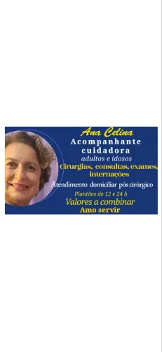 Acompanhante cuidadora adulto e idoso 