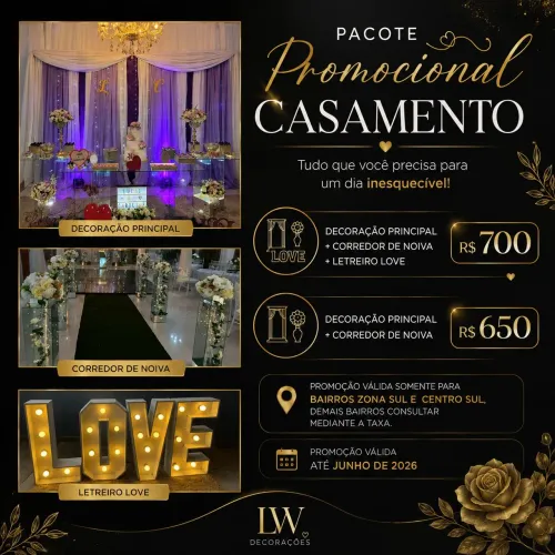 Decoração casamento - PROMOÇÃO