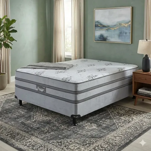 Cama Box Casal Molas
