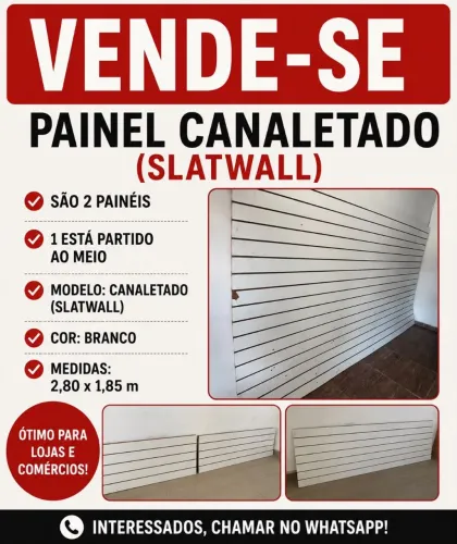 Canaleta para loja