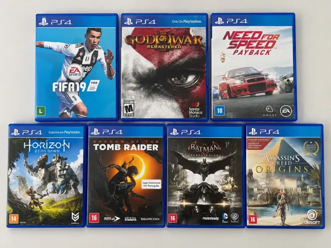 LOTE COM 7 JOGOS DE PS4