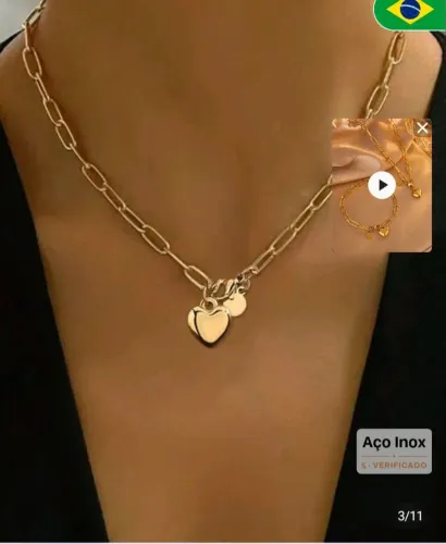 Conjunto Elegante De Joias Feminina