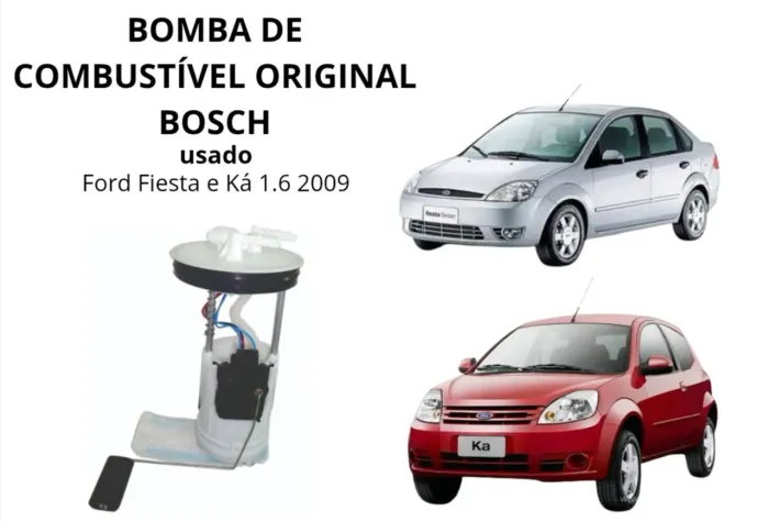 Bomba de combustível Bosch usada Ford Fiesta Ecosport e Ká 1.6 2009 7S659H307CB