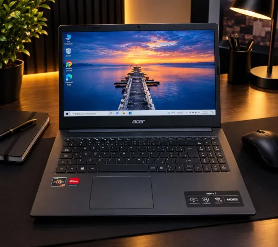 Notebook Gamer Ryzen 8GB RAM SSD 240GB Bateria Boa Impecável