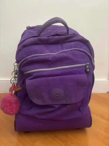 Mochila kipling rodinha e costas
