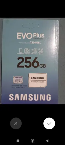 Cartão de memória micro sdxc uns card A2V30 256gbs evo plus Samsung com adaptador 130 mbs 