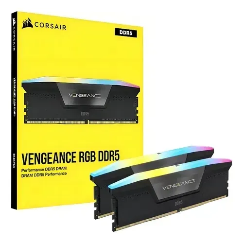 KIT Memória RAM Corsair Vengeance, RGB, 96GB (2x48GB), 6800MHz, DDR5,
