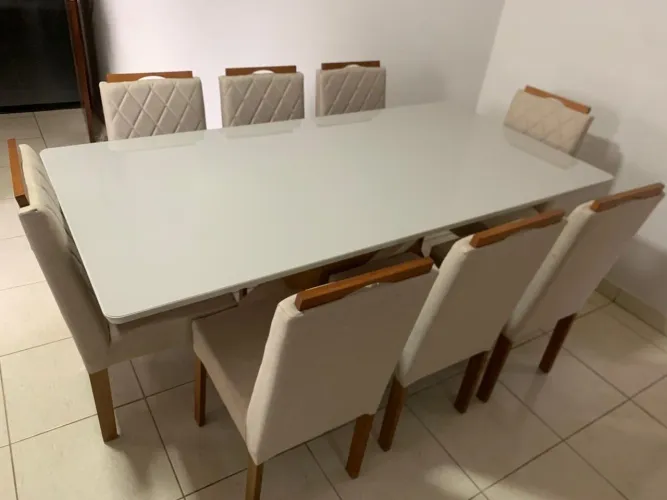 Mesa retangular de jantar madeira