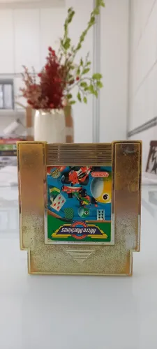CARTUCHO PARA NINTENDO 8BITS MICRO MACHINES DOURADO CAMERICA CAIXA TEPRO