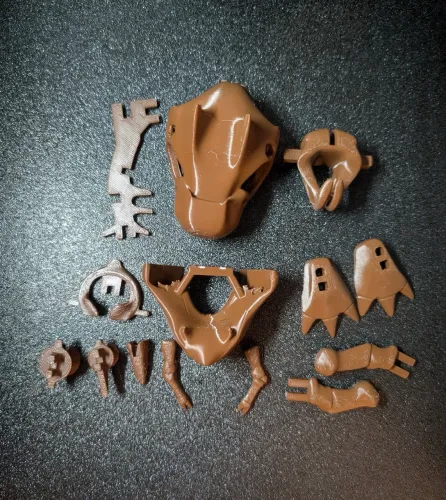 Cartão Quebra Cabeça 3D de Fóssil Dinossauro Tyrunt