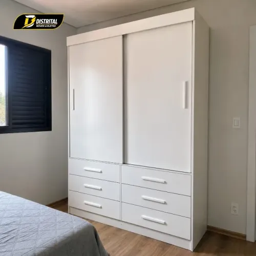 Guarda Roupa Casal 2 Portas 6 Gavetas Star Oferta