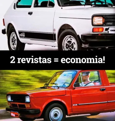 Kit 2 Revistas Quatro Rodas - Fiat 147 Rallye + Pickup Curta (saboneteira)