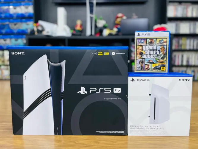 PS5 PRO 2TB + DRIVE + JOGO NOVO LACRADO ACEITAMOS TROCA