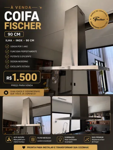Coifa ilha Fischer 