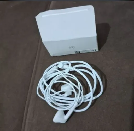 2x Fones de Ouvido Branco P2 com Microfone lge41 Fone com Fio Branco LG Novo Original