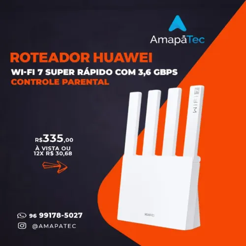 Roteador HUAWEI  BE3 3.6 Gpbs Dual-Band Wi-Fi 7