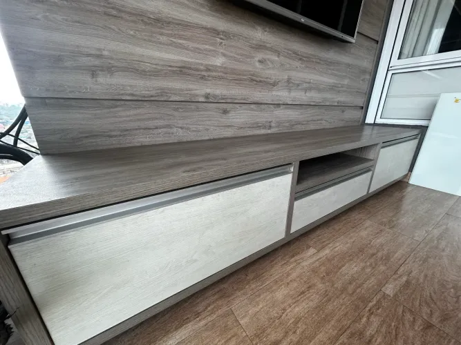 Raque Madeira MDF - rodas de cilicone