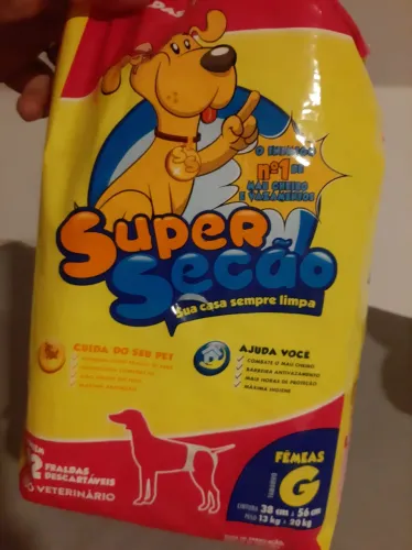 Fralda descartavel pet G para Fêmeas pacote aberto