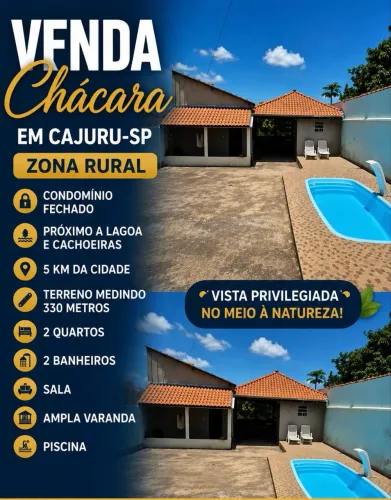 Vende-Se Chácara Em Cajuru Condomínio Fechado