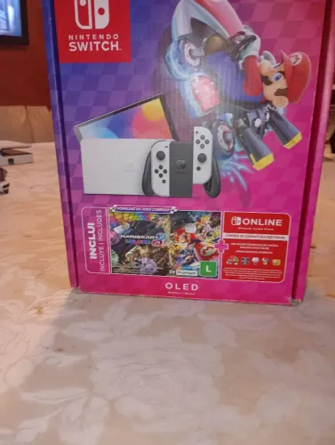 Nintendo switch oled seminovo com 7 jogos