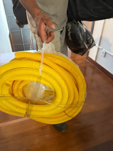 Eletroduto Corrugados aproximadamente 20 metros