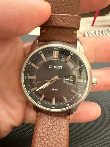 Relógio Orient Clássico Pulseira em Couro