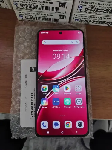 Celular jov v50 5g 512gb perfeito