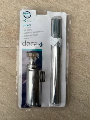 Sifão para lavatório cromado Deca