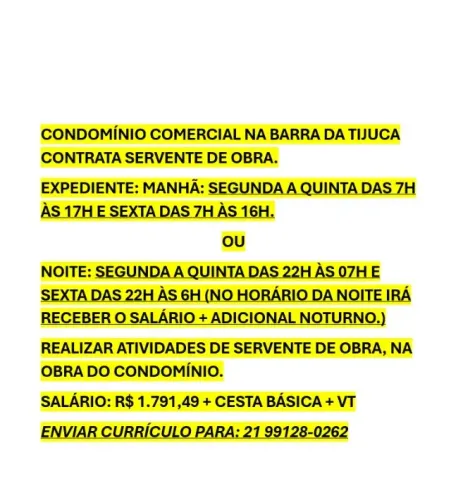 SERVENTE DE OBRA
