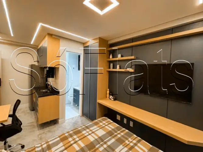 Studio Go Campo Belo 25m² Suíte Mobiliado Metrô Congonhas Roberto Marinho 1 Dorm Venda