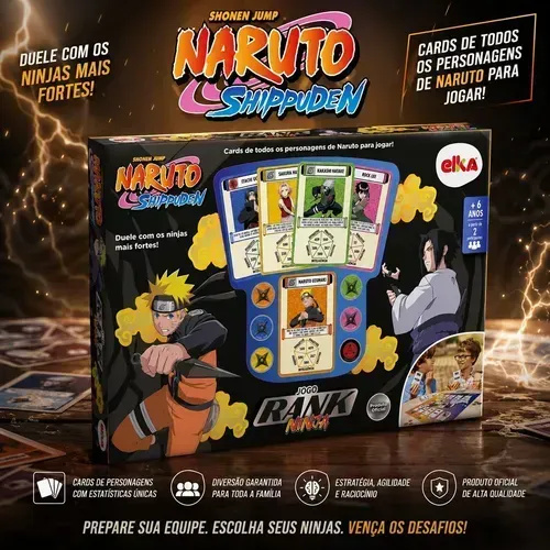 Jogo Naruto Shippuden Rank Ninja Tabuleiro