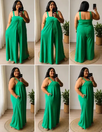 Macacão pantalona plus size 