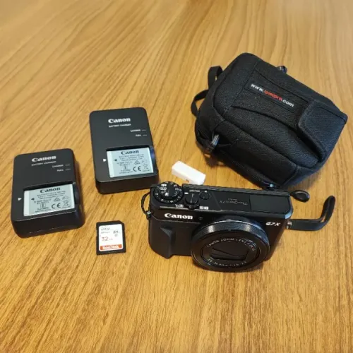 Câmera Premium Canon PowerShot G7X Mark II - Impecável (Ideal para Vlogs e Fotografia)