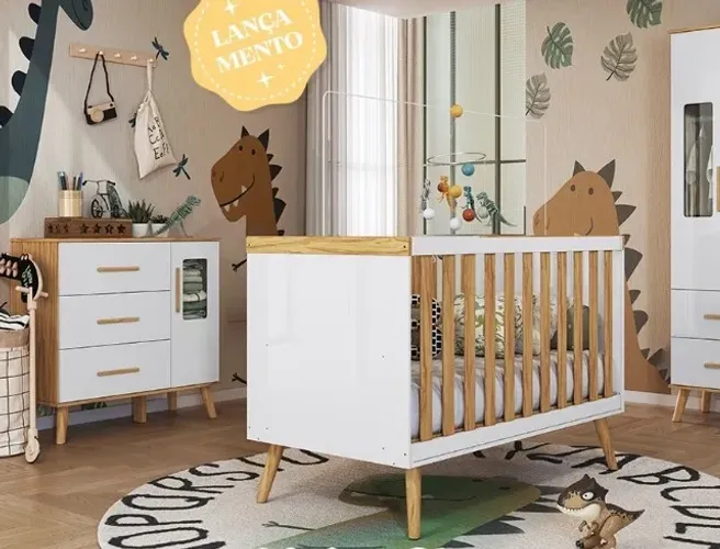 Berço 2 em 1 Infantil Americano Linha Retrô 100%MDF. Produtos Novos Direto de Fábrica.