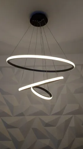 Luminária 3 aros quente