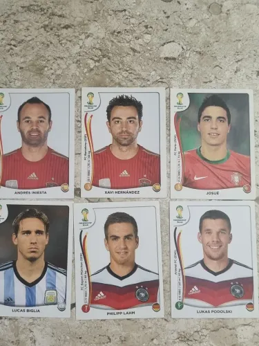 Figurinhas 2014, alguns craques..