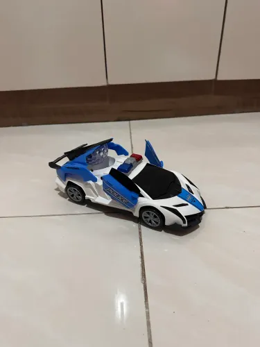 Carrinho polícia luzes
