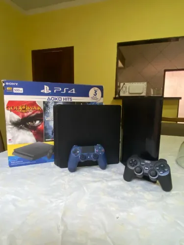 PS4 SLIM 500GB + PS3 SUPERSLIM HEN