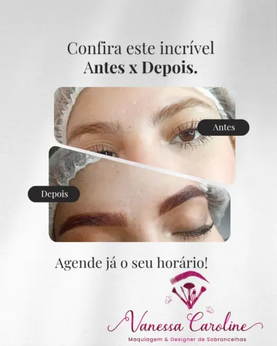 Design de Sobrancelhas com henna e sem