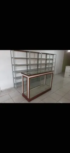 Balcão de vidro 1,50mts X 40ctm X 90cmt altura