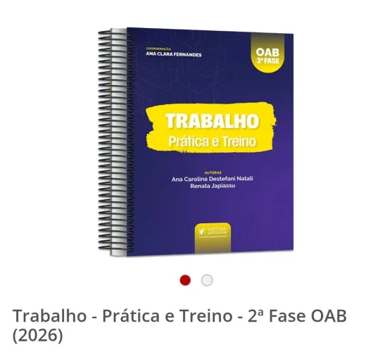 Ótimo livro de Prática e Treino - 2ª Fase OAB (DIREITO DO TRABALHO)