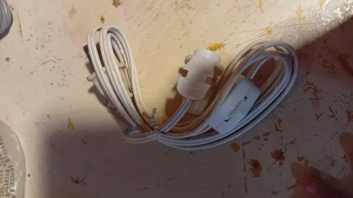 Cabo de força com soquete e interruptor (dimmer) para luminária / abajur de sal