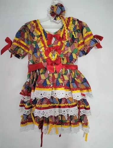 Vestido caipira infantil 